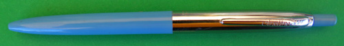 SHEAFFER FINELINE 500 CLICKER BALLPOINT. BLUE. CLASSIC OLD BALLPOINT THAT STILL WORKS